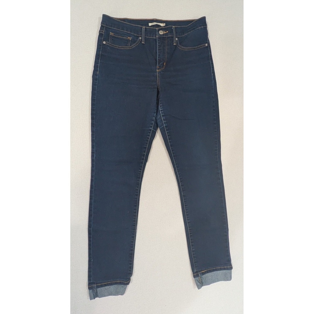 Levi's 311 Shaping Skinny Jeans Womens 30 Dark Indigo Blue Stretch Denim